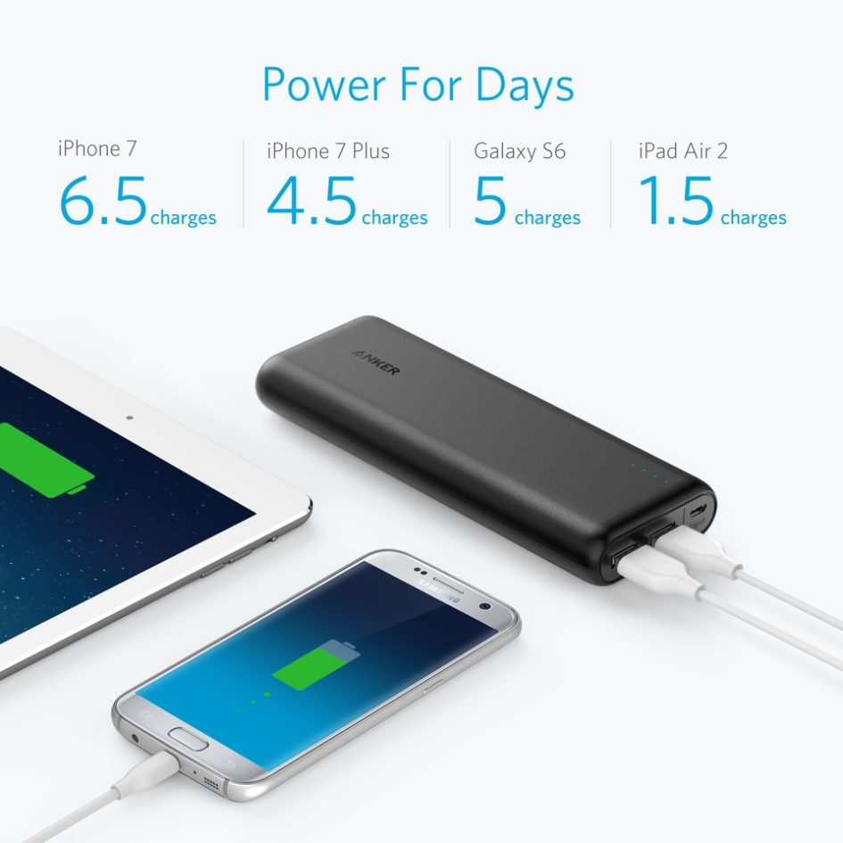 Anker PowerCore 20100 - Ultra High Capacity Power Bank PowerIQ Technology for iPhone and Samsung