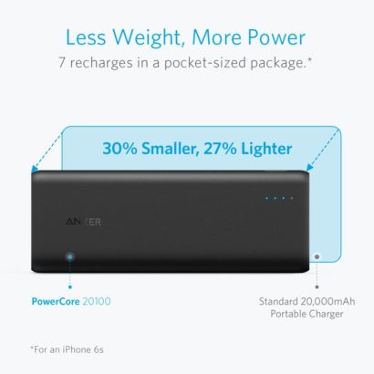 Anker PowerCore 20100 - Ultra High Capacity Power Bank PowerIQ Technology for iPhone and Samsung