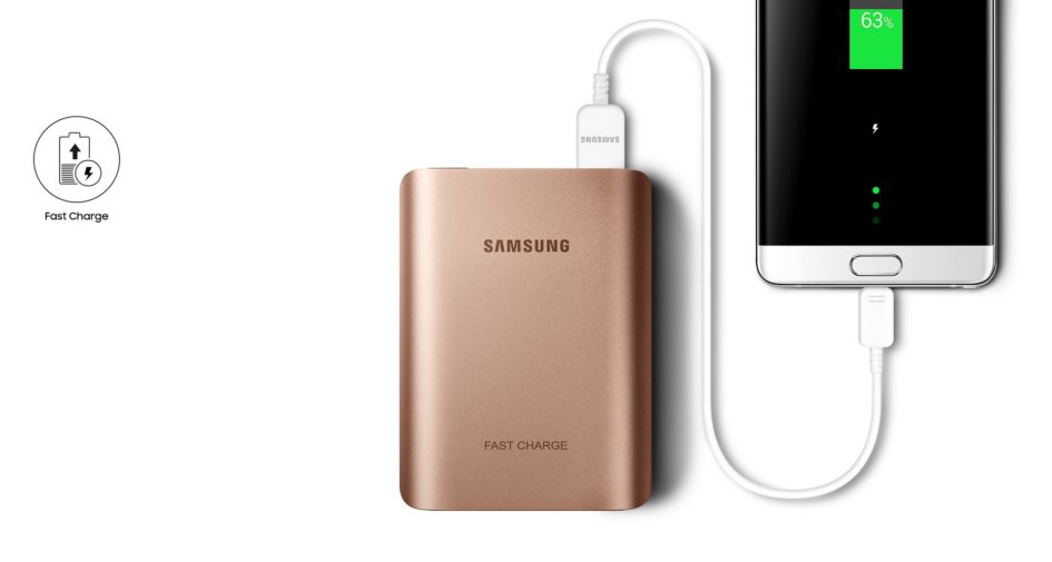 Samsung Fast Charge 10200mAh External Battery Pack, Silver